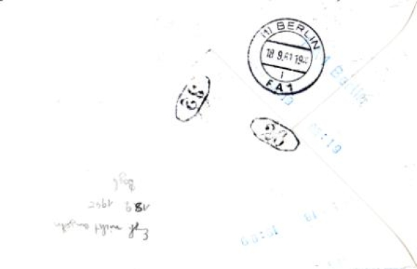 D FDC 0347 + 0361 ● - 1961 09 001